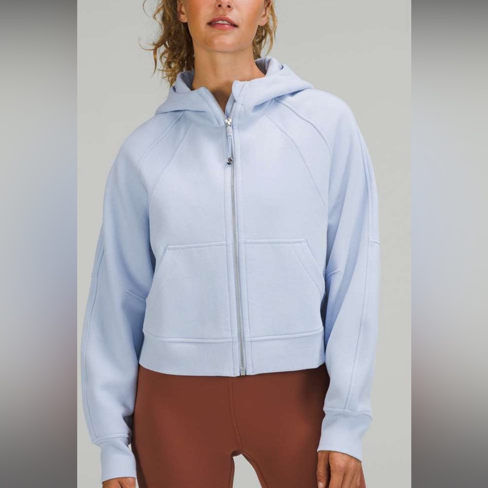 Blue Linen Size XS/S Lululemon Full Zip Scuba Hoodie - like new
